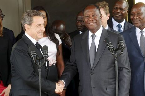 Sarkozy et Ouattara
