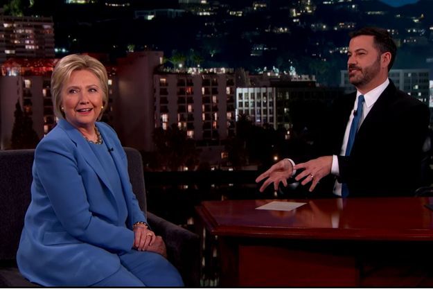 Hillary Clinton au "Jimmy Kimmel Show" le 24 mars dernier.