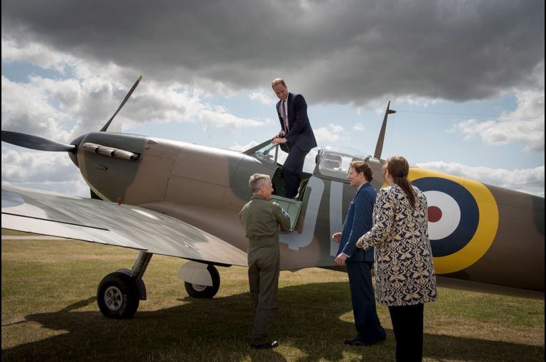 Le duc de Cambridge aux commandes d’un Spitfire