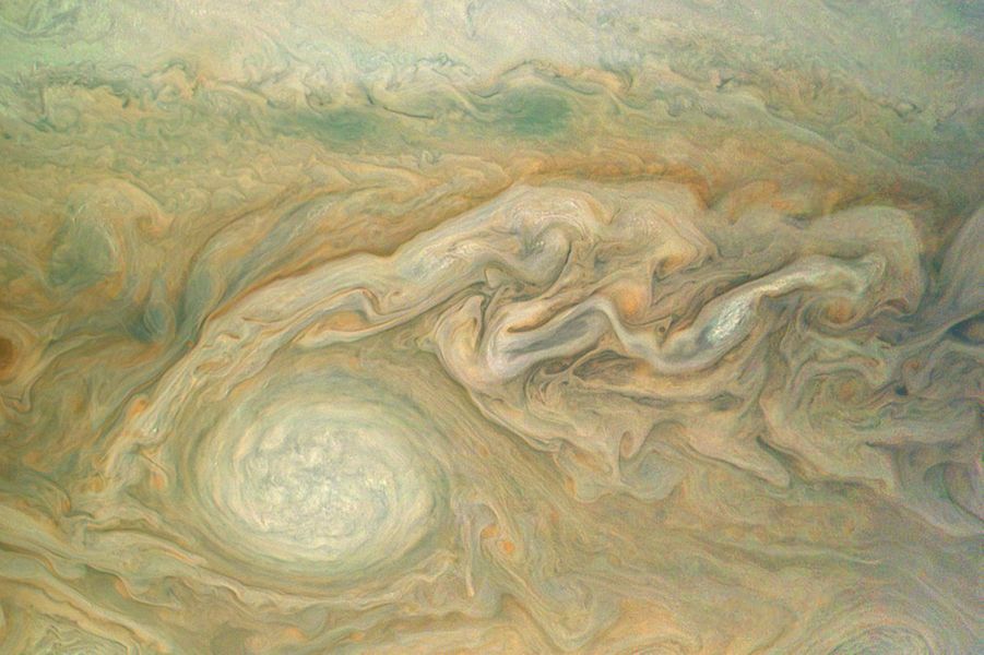 Planète Jupiter vue depuis la sonde Juno  Pia21391