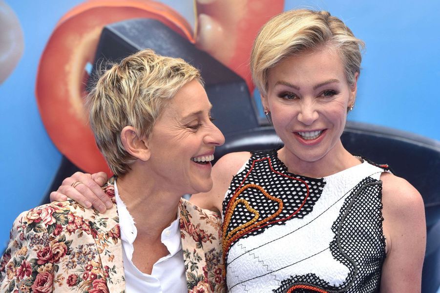 Ellen Degeneres (58) et Portia de Rossi (43)