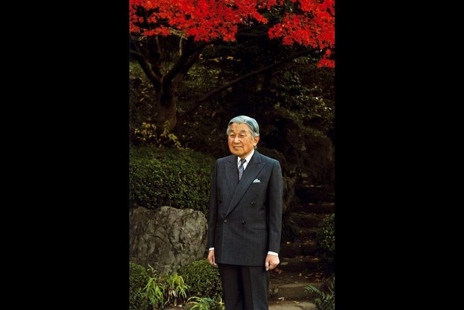 L'empereur Akihito du Japon au Palais impérial à Tokyo, le 9 décembre 2015